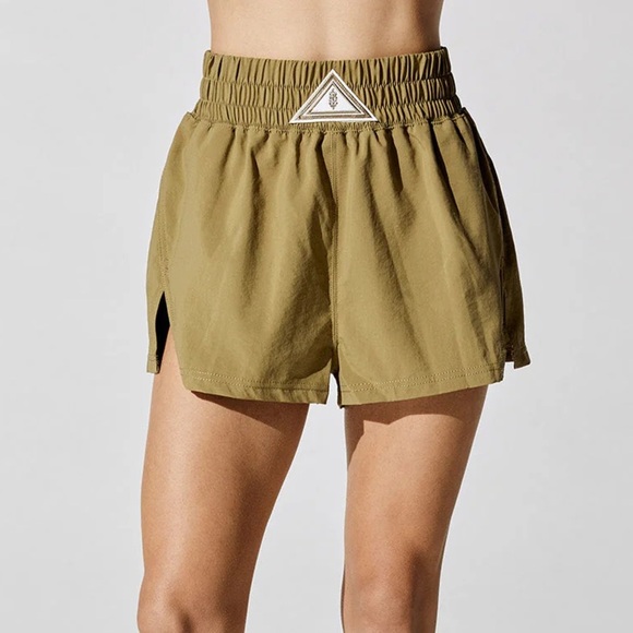 NWT Free People Movement Next Round Shorts Olive Green | Size M - Picture 1 of 5